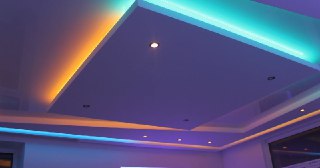 Натяжной потолок с подсветкой Острогожск, цена от 2119 руб.